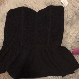 Black corset top